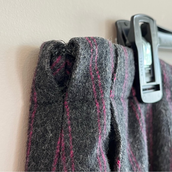 Vintage Dana Buchman Women’s Wool Cashmere Gray Magenta Striped Pant Suit 14 - Picture 7 of 14